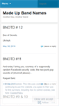 Mobile Screenshot of madeupbandnames.wordpress.com