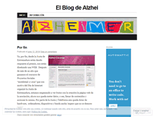 Tablet Screenshot of alzheimercaceres.wordpress.com