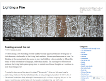 Tablet Screenshot of lightingafire.wordpress.com