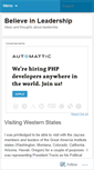 Mobile Screenshot of believe09.wordpress.com