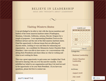 Tablet Screenshot of believe09.wordpress.com