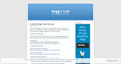 Desktop Screenshot of keggslist.wordpress.com