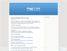 Tablet Screenshot of keggslist.wordpress.com