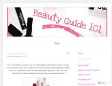 Tablet Screenshot of beautyguide101.wordpress.com