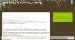 Desktop Screenshot of jeanaugustedominiqueingres.wordpress.com