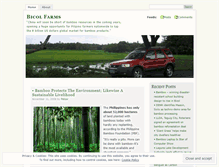 Tablet Screenshot of bicolfarms.wordpress.com