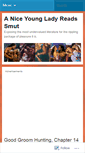Mobile Screenshot of aniceyoungladyreadssmut.wordpress.com
