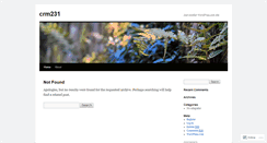 Desktop Screenshot of crm231.wordpress.com