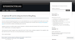 Desktop Screenshot of efishencyblog.wordpress.com