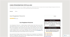 Desktop Screenshot of carapengobatanfistulaani.wordpress.com