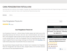 Tablet Screenshot of carapengobatanfistulaani.wordpress.com