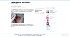 Desktop Screenshot of mikelberger.wordpress.com