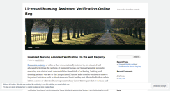 Desktop Screenshot of nurseaideregistry727.wordpress.com