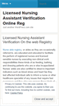 Mobile Screenshot of nurseaideregistry727.wordpress.com