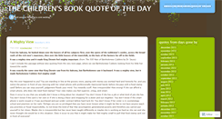 Desktop Screenshot of childrensbookquotes.wordpress.com