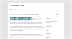 Desktop Screenshot of claritdurham.wordpress.com