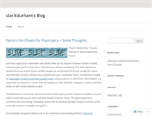 Tablet Screenshot of claritdurham.wordpress.com