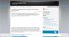 Desktop Screenshot of latinjazzgrammy.wordpress.com