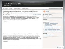 Tablet Screenshot of latinjazzgrammy.wordpress.com