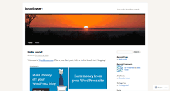 Desktop Screenshot of bonfireart.wordpress.com