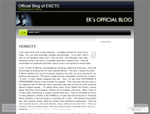 Tablet Screenshot of eketc.wordpress.com
