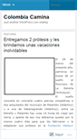 Mobile Screenshot of colombiacamina.wordpress.com
