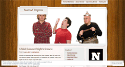 Desktop Screenshot of nomadimprov.wordpress.com