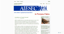 Desktop Screenshot of aiesecpompeu.wordpress.com