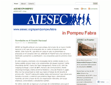 Tablet Screenshot of aiesecpompeu.wordpress.com