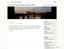 Tablet Screenshot of calvaryfellowship.wordpress.com