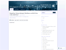 Tablet Screenshot of agustinussetiono.wordpress.com