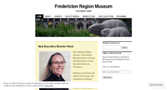 Desktop Screenshot of frederictonregionmuseum.wordpress.com