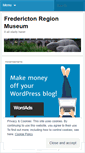 Mobile Screenshot of frederictonregionmuseum.wordpress.com