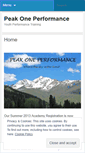 Mobile Screenshot of peakone.wordpress.com