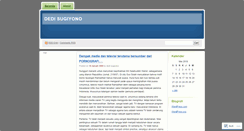 Desktop Screenshot of dedisugiyono.wordpress.com