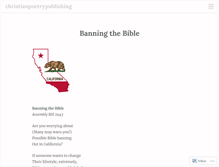 Tablet Screenshot of christianpoetrypublishing.wordpress.com