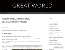 Tablet Screenshot of gwlogistics.wordpress.com