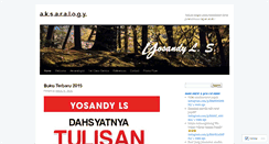Desktop Screenshot of aksaralogy.wordpress.com