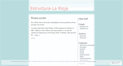 Desktop Screenshot of estructuralarioja.wordpress.com