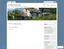 Tablet Screenshot of labellafamigliastoria.wordpress.com
