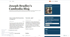 Desktop Screenshot of jbradcambodia.wordpress.com