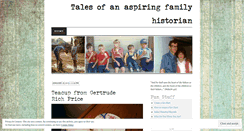 Desktop Screenshot of my100familyhistories.wordpress.com