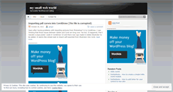 Desktop Screenshot of mysmallwebworld.wordpress.com