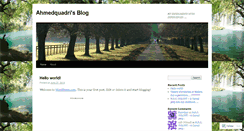 Desktop Screenshot of ahmedquadri.wordpress.com