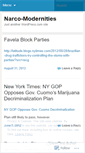 Mobile Screenshot of narcomodernities.wordpress.com
