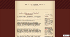 Desktop Screenshot of bryanhoover.wordpress.com