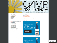 Tablet Screenshot of campassurance.wordpress.com