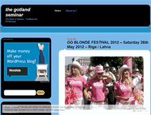 Tablet Screenshot of gotlandseminar.wordpress.com
