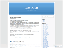 Tablet Screenshot of jeffparrott.wordpress.com
