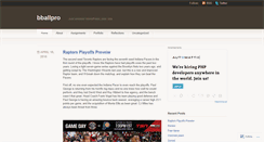 Desktop Screenshot of bballpro.wordpress.com